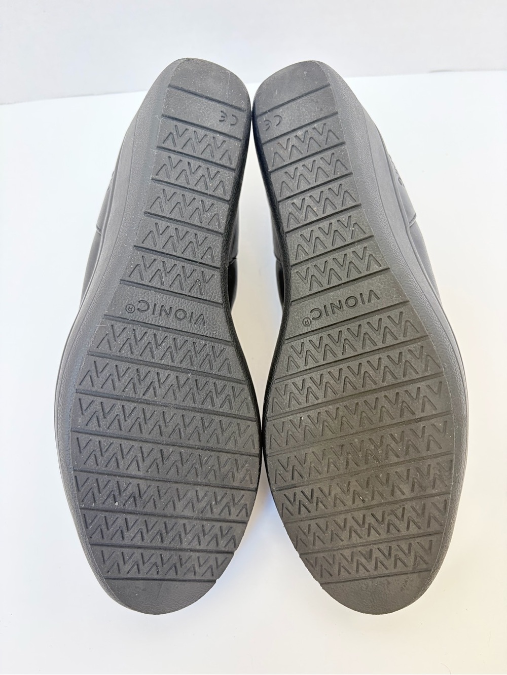 Vionic Jacey Platform Loafers Slip On Flats Comfort Shoes Leather Black Size 8.5 - Picture 11 of 12